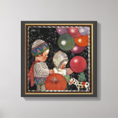 Kinderdagfeest, ballonnen en speelgoed Canvas Afdruk (Voorkant)