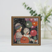 Kinderdagfeest, ballonnen en speelgoed Kaart (Staand voorkant)