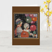  Kinderdagfeest, ballonnen en speelgoed Kaart (Gele Bloem)