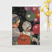  Kinderdagfeest, ballonnen en speelgoed Kaart (Gele Bloem)