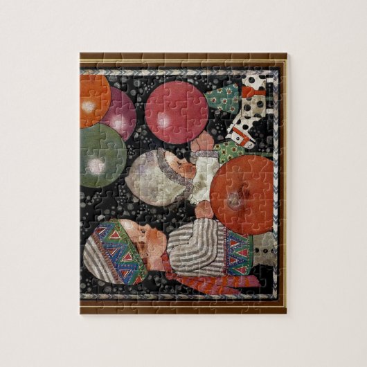  Kinderdagfeest, ballonnen en speelgoed Legpuzzel (Verticaal)