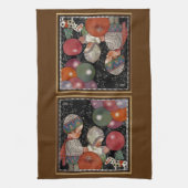  Kinderdagfeest, ballonnen en speelgoed Theedoek (Verticaal)