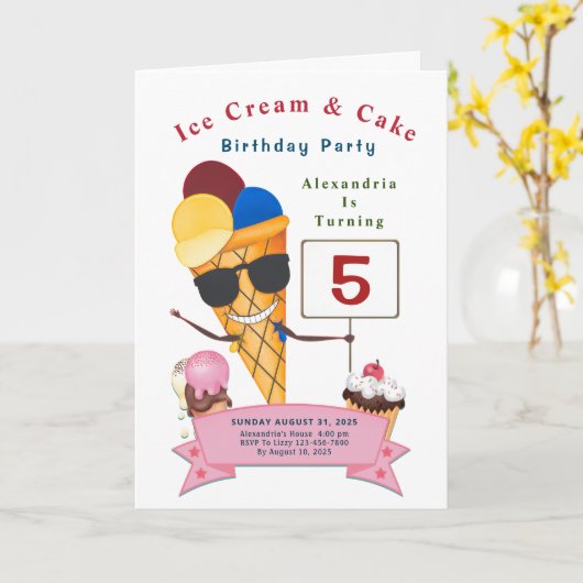 Kinderdagfeest Fun Cute Kaart (Gele Bloem)