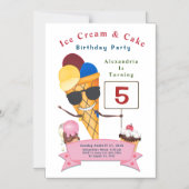 Kinderdagfeest Fun Cute Magnetische Uitnodiging (Voorkant)