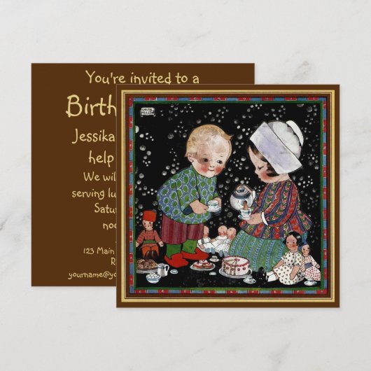 Kinderdagfeest Kaart (Voorkant / Achterkant)