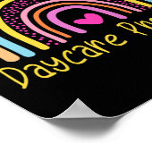 Kinderdagopvang Teacher Rainbow Poster (Hoek)