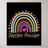 Kinderdagopvang Teacher Rainbow Poster (Voorkant)
