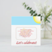 Kinderdaguitnodiging Kaart (Staand voorkant)