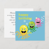 Kinderdaguitnodiging Kaart (Voorkant / Achterkant)