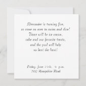 Kinderdaguitnodiging Kaart (Achterkant)