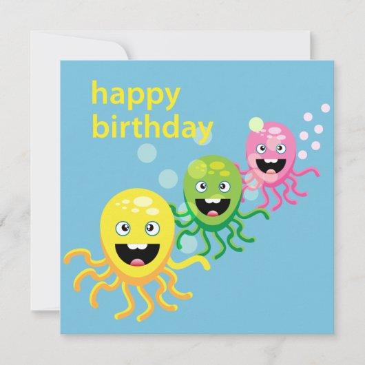 Kinderdaguitnodiging Kaart (Voorkant)