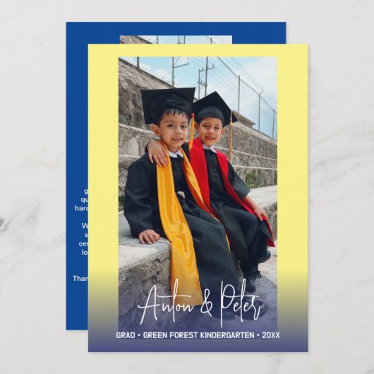 Kinderdagverblijf Afstudeerfoto Kaart (Voorkant / Achterkant)