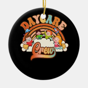 Kinderdagverblijf Crew Provider Docent Kinderopvan Keramisch Ornament