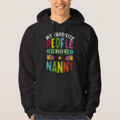 Kinderdagverblijf Favoriete Bel me Nanny Kinderopv Hoodie (Voorkant)