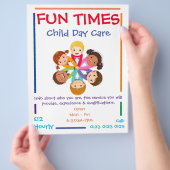 Kinderdagverblijf Flyer aanpassen (Hand)