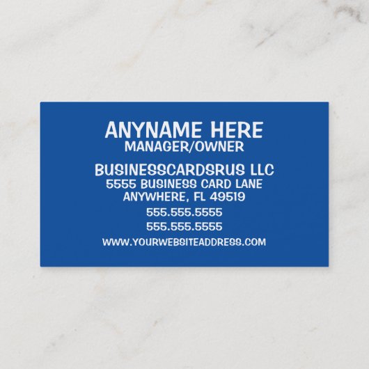 Kinderdagverblijf instellen visitekaartje (Achterkant)