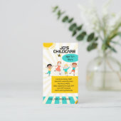 kinderdagverblijf kinderopvang crèche crèche baby visitekaartje (Staand voorkant)