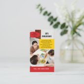 kinderdagverblijf kinderopvang crèche crèche baby visitekaartje (Staand voorkant)