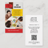 kinderdagverblijf kinderopvang crèche crèche baby visitekaartje (Voorkant / Achterkant)