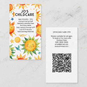 kinderdagverblijf kinderopvang crèche crèche baby visitekaartje