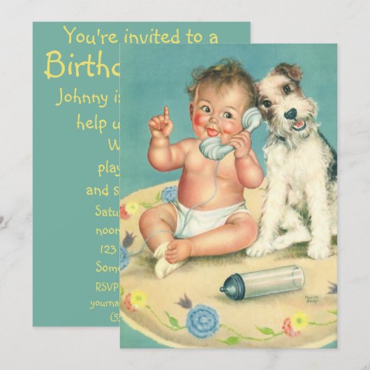 kinderdagverblijf Puppy Dog Kaart (Voorkant / Achterkant)