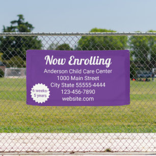 Kinderdagverblijf Purple Child Care Center is nu o Spandoek