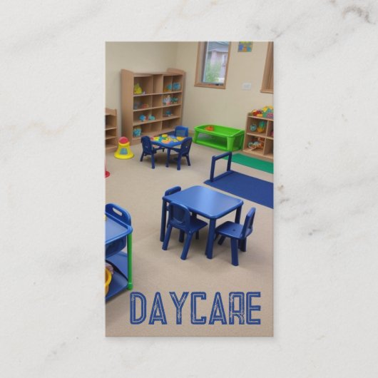 kinderdagverblijf voor peuters visitekaartje (Voorkant)
