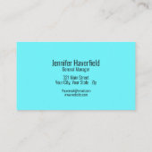 Kinderdagverblijf Watercolor Blue Child Visitekaartje (Achterkant)