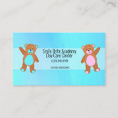 Kinderdagverblijf Watercolor Blue Child Visitekaartje (Voorkant)