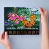 Kinderdagzorg Babyzittend Magische Tuin Flyer (Hand)