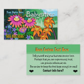 Kinderdagzorg Babyzittend Magische Tuin Visitekaartje (Voorkant / Achterkant)