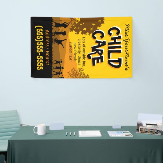 Kinderdagzorg Babyzittende zomercamp PROMO Spandoek (Beurs)