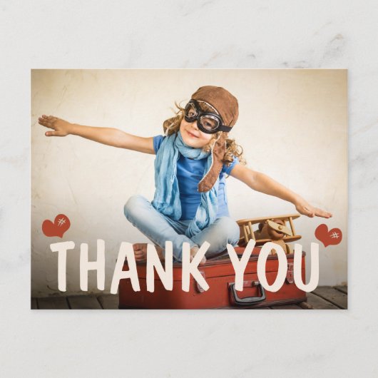 Kinderdank Hartelijk dank Briefkaart (Voorkant)