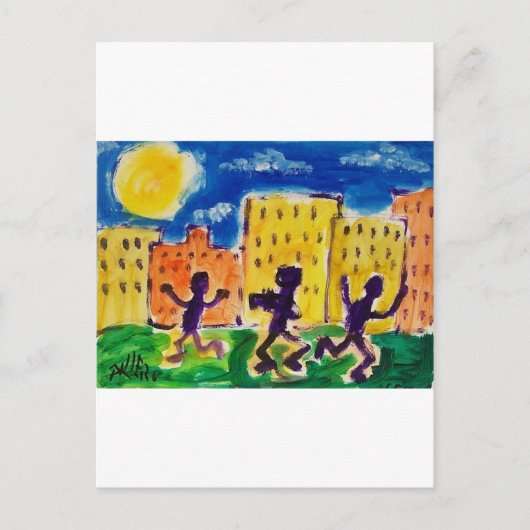 Kinderdansen door Piliero Briefkaart (Voorkant)