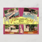 Kinderdierentuin, Bronx Zoo, NY Briefkaart (Voorkant)