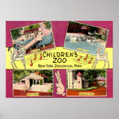Kinderdierentuin, Bronx Zoo, NY  Poster (Voorkant)
