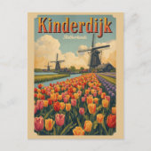 Kinderdijk Holland Netherlands WindMills gifts Briefkaart (Voorkant)