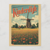 Kinderdijk Holland Netherlands WindMills gifts Briefkaart (Voorkant)