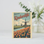 Kinderdijk Holland Netherlands WindMills gifts Briefkaart (Staand voorkant)