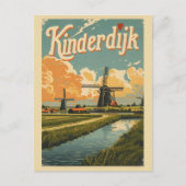 Kinderdijk Holland Netherlands WindMills gifts Briefkaart (Voorkant)