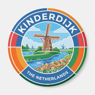 Kinderdijk-molens Nederland Magneet