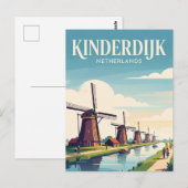 Kinderdijk Nederland Briefkaart (Voorkant / Achterkant)