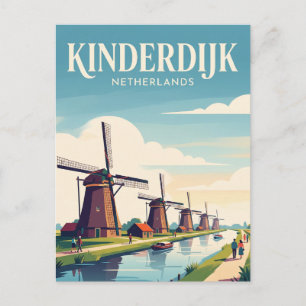 Kinderdijk Nederland Briefkaart