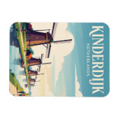 Kinderdijk Nederland Magneet (Horizontaal)