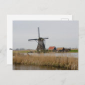 Kinderdijk Windmill Holland Briefkaart (Voorkant / Achterkant)