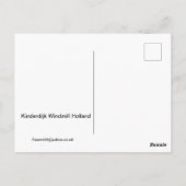 Kinderdijk Windmill Holland Briefkaart (Achterkant)