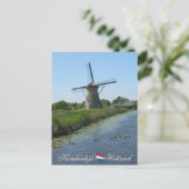 Kinderdijk Windmill Holland Briefkaart (Staand voorkant)