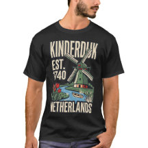 Kinderdijk Windmolen Nederland Vintage Reis Pos