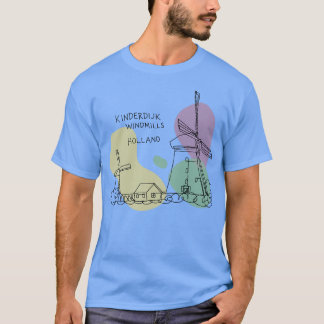 Kinderdijk Windmolens Holland 1 T-shirt