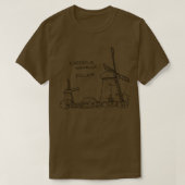 Kinderdijk Windmolens Holland T-shirt (Design voorkant)